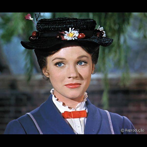 Mary Poppins, 1964 - Até a babá mais perfeita da história do cinema ficou marcada pelo batom vermelho, nesse caso um tom bem claro e que acrescentava apenas mais um toque feminino ao visual.
